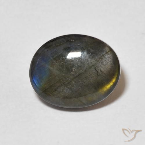 2.26ct Natürlicher Mehrfarbig Spektrolith, Oval, Lichtundurchlässig