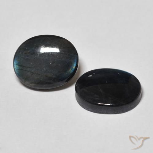4.09 ct natürliche Mehrfarbig Spektrolith-Edelsteine, Oval, Lichtundurchlässig