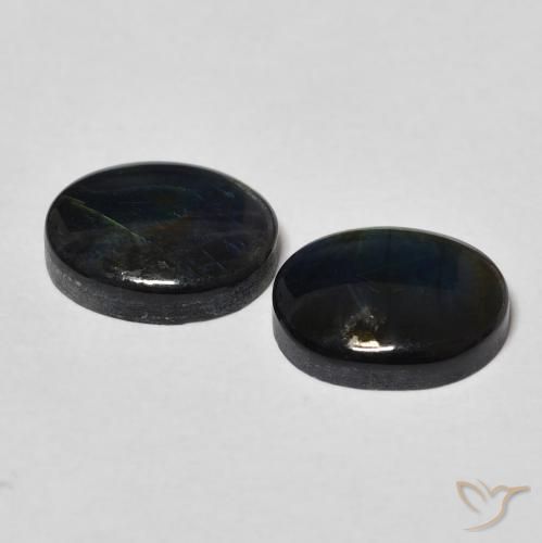4.41 ct natürliche Mehrfarbig Spektrolith-Edelsteine, Oval, Lichtundurchlässig