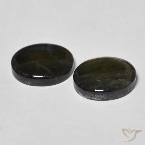 4.37 ct natürliche Mehrfarbig Spektrolith-Edelsteine, Oval, Lichtundurchlässig