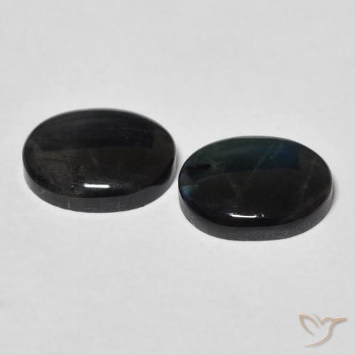 4.09 ct natürliche Mehrfarbig Spektrolith-Edelsteine, Oval, Lichtundurchlässig