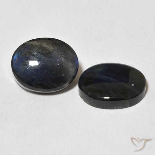 4.42 ct natürliche Mehrfarbig Spektrolith-Edelsteine, Oval, Lichtundurchlässig