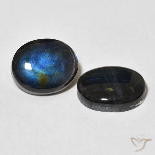 4.28 ct natürliche Mehrfarbig Spektrolith-Edelsteine, Oval, Lichtundurchlässig