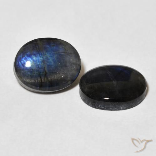 4.39 ct natürliche Mehrfarbig Spektrolith-Edelsteine, Oval, Lichtundurchlässig