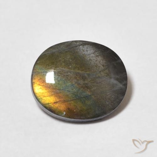 1.82ct Natürlicher Mehrfarbig Spektrolith, Oval, Lichtundurchlässig