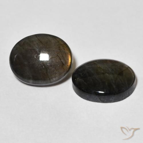 4.28 ct natürliche Mehrfarbig Spektrolith-Edelsteine, Oval, Lichtundurchlässig