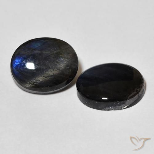 4.61 ct natürliche Mehrfarbig Spektrolith-Edelsteine, Oval, Lichtundurchlässig