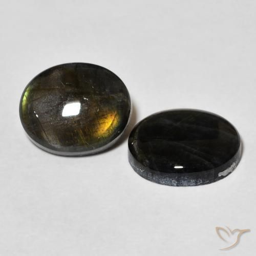 4.33 ct natürliche Mehrfarbig Spektrolith-Edelsteine, Oval, Lichtundurchlässig