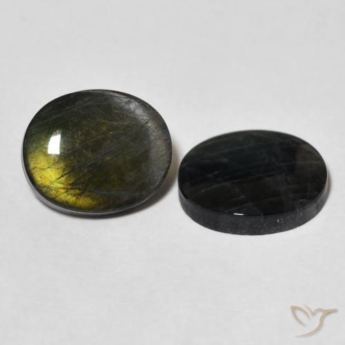 3.65 ct natürliche Mehrfarbig Spektrolith-Edelsteine, Oval, Lichtundurchlässig
