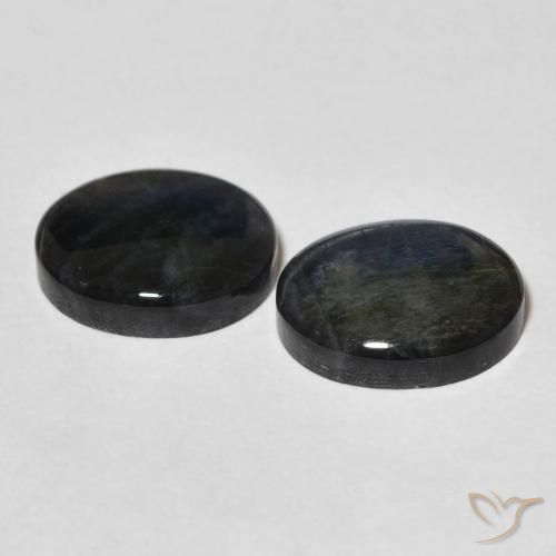 4.34 ct natürliche Mehrfarbig Spektrolith-Edelsteine, Oval, Lichtundurchlässig