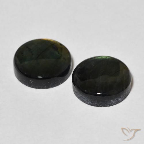 3.55 ct natürliche Mehrfarbig Spektrolith-Edelsteine, Runden, Lichtundurchlässig
