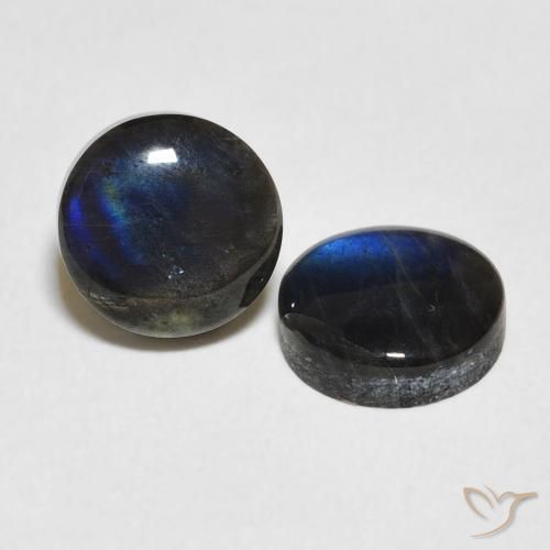 3.73 ct natürliche Mehrfarbig Spektrolith-Edelsteine, Runden, Lichtundurchlässig
