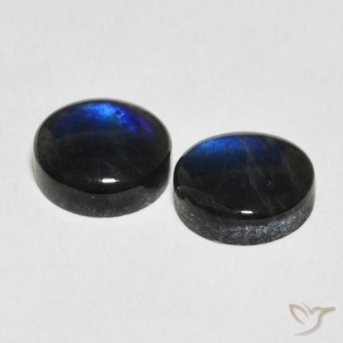 3.73 ct natürliche Mehrfarbig Spektrolith-Edelsteine, Runden, Lichtundurchlässig