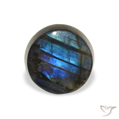 1.40ct Natürlicher Mehrfarbig Spektrolith, Runden, Lichtundurchlässig