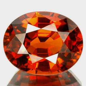 2,67 ctw natürlicher orangefarbener Spessartin, Oval Schliff, VVS-VS