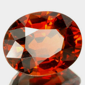 2,67 ctw natürlicher orangefarbener Spessartin, Oval Schliff, VVS-VS
