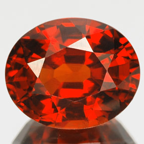 6,01 ctw natürlicher orangefarbener Spessartin, Oval Schliff, IF
