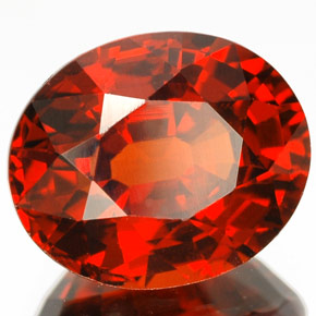 6,01 ctw natürlicher orangefarbener Spessartin, Oval Schliff, IF