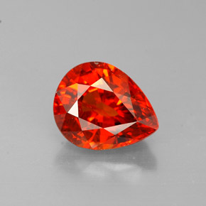 1,91 ctw natürlicher orangefarbener Spessartin, Birnenform, VS
