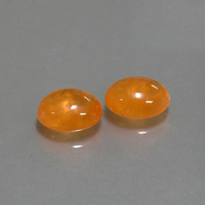  ct natürliche orangefarbener Spessartin-Edelsteine, Transparent, Transparent / Lichtdurchlässig