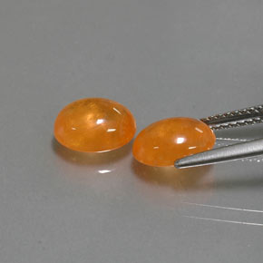  ct natürliche orangefarbener Spessartin-Edelsteine, Transparent, Transparent / Lichtdurchlässig
