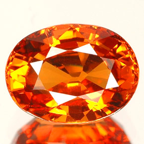 1,74 ctw natürlicher orangefarbener Spessartin, Oval Schliff, VVS-VS