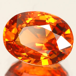 1,74 ctw natürlicher orangefarbener Spessartin, Oval Schliff, VVS-VS