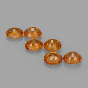 4,85 ct natürliche orangefarbener Spessartin-Edelsteine, Oval Schliff, VS-SI
