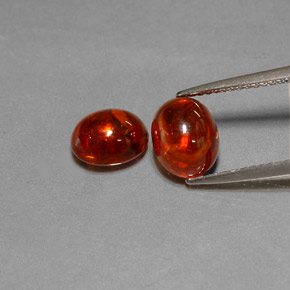  ct natürliche roter Spessartin-Edelsteine, Transparent, Transparent / Lichtdurchlässig
