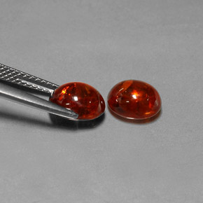  ct natürliche roter Spessartin-Edelsteine, Transparent, Transparent / Lichtdurchlässig