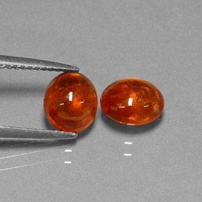  ct natürliche Mandarin-orange Spessartit-Garn-Edelsteine, Transparent, Transparent / Lichtdurchlässig