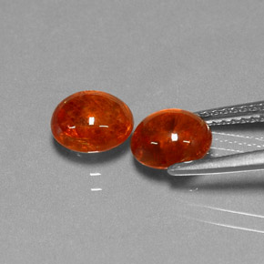  ct natürliche Mandarin-orange Spessartit-Garn-Edelsteine, Transparent, Transparent / Lichtdurchlässig