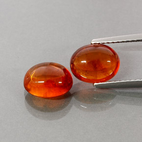  ct natürliche orangefarbener Spessartin-Edelsteine, Transparent, Transparent / Lichtdurchlässig