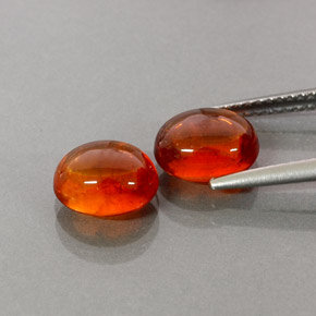  ct natürliche orangefarbener Spessartin-Edelsteine, Transparent, Transparent / Lichtdurchlässig