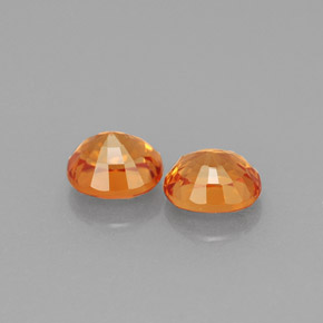  ct natürliche orangefarbener Spessartin-Edelsteine, Oval Schliff, VS