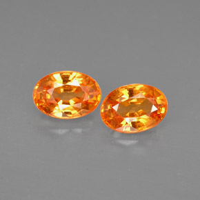 ct natürliche orangefarbener Spessartin-Edelsteine, Oval Schliff, VS-SI