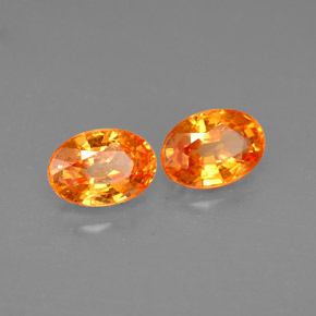  ct natürliche orangefarbener Spessartin-Edelsteine, Oval Schliff, VS-SI