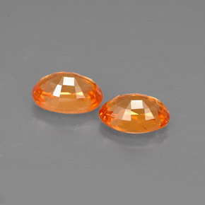  ct natürliche orangefarbener Spessartin-Edelsteine, Oval Schliff, VS-SI
