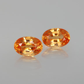  ct natürliche orangefarbener Spessartin-Edelsteine, Oval Schliff, VS