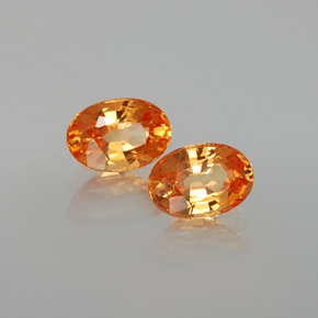  ct natürliche orangefarbener Spessartin-Edelsteine, Oval Schliff, VS