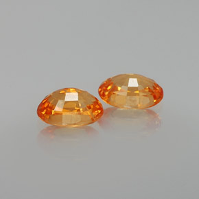  ct natürliche orangefarbener Spessartin-Edelsteine, Oval Schliff, VS