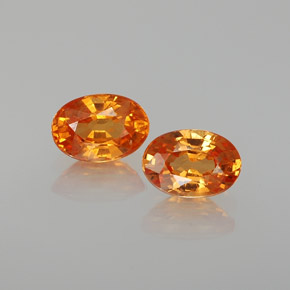  ct natürliche orangefarbener Spessartin-Edelsteine, Oval Schliff, VS