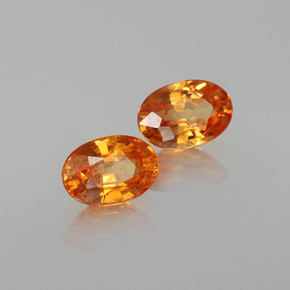  ct natürliche orangefarbener Spessartin-Edelsteine, Oval Schliff, VS