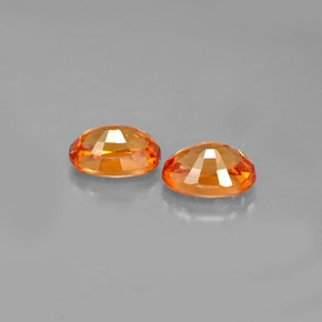  ct natürliche orangefarbener Spessartin-Edelsteine, Oval Schliff, VS