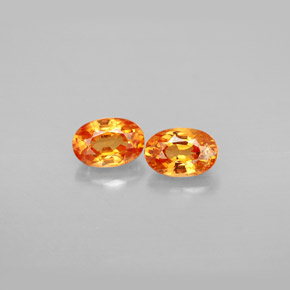  ct natürliche orangefarbener Spessartin-Edelsteine, Oval Schliff, VS