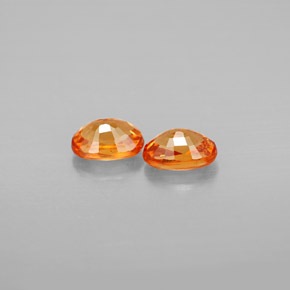  ct natürliche orangefarbener Spessartin-Edelsteine, Oval Schliff, VS
