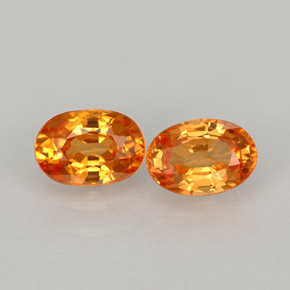  ct natürliche orangefarbener Spessartin-Edelsteine, Oval Schliff, VS-SI