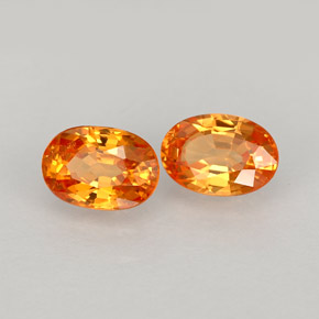  ct natürliche orangefarbener Spessartin-Edelsteine, Oval Schliff, VS-SI
