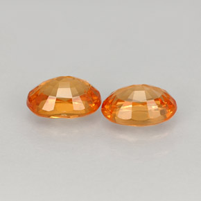  ct natürliche orangefarbener Spessartin-Edelsteine, Oval Schliff, VS-SI