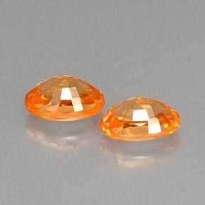  ct natürliche orangefarbener Spessartin-Edelsteine, Oval Schliff, VS